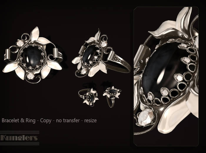 KUNGLERS - Ria set - Onyx