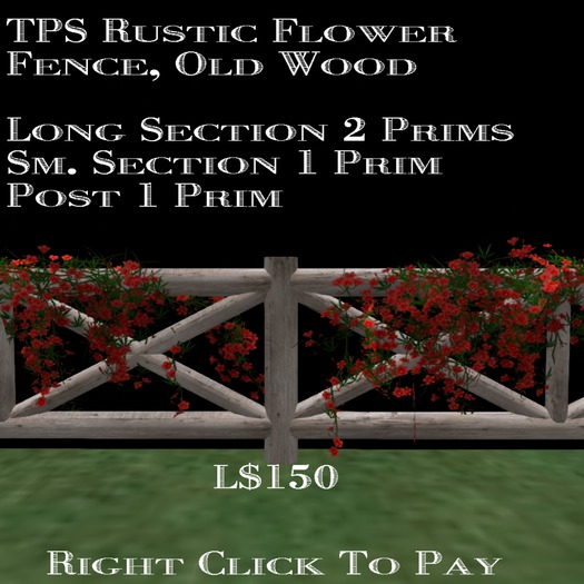 TPS ~ Rustic Fencing - Old Wood C/M
