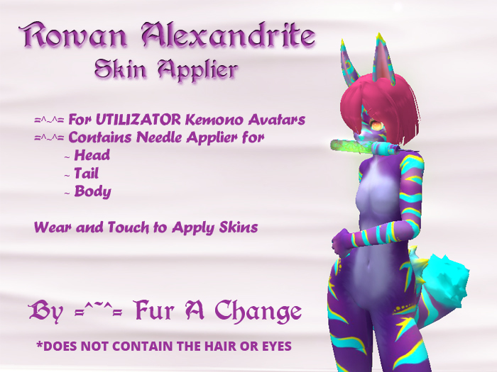 Fur A Change - Rowan Alexandrite Skin Applier Box