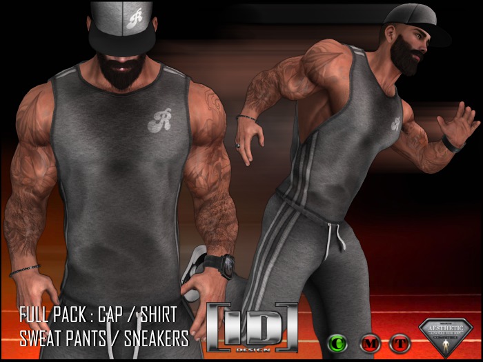 [ ID ] Runner Outfit Grey For (NIRAMYTH) - AESTHETIC