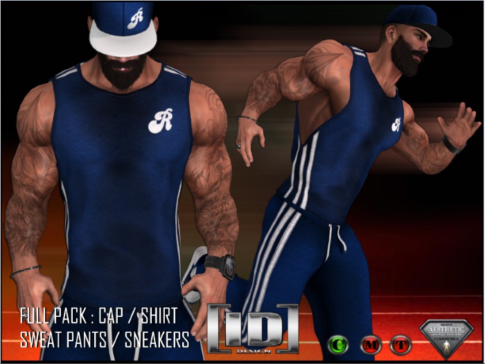 [ ID ] Runner Outfit Blue For (NIRAMYTH) - AESTHETIC