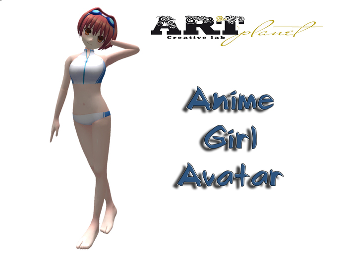 Anime Girl Falcom Swimsuit  Avatar
