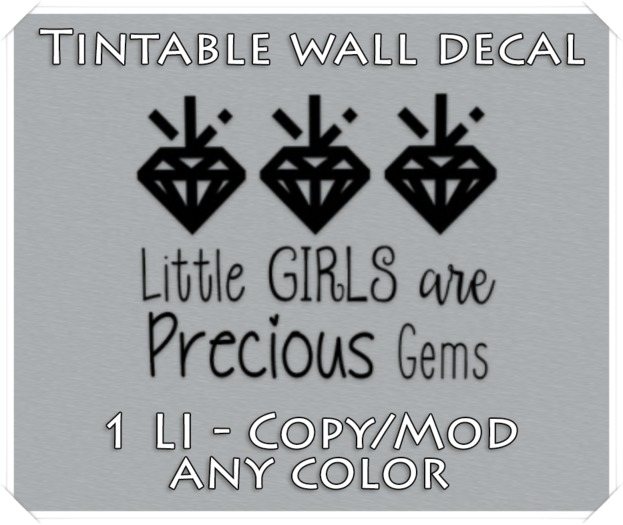 "Precious Gems" Wall Decal {Tintable}