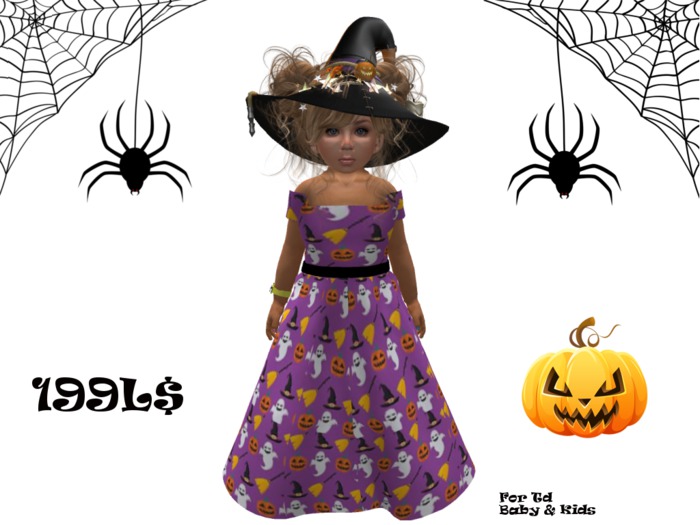 .:Buttons:. Witch Ghost Costume (boxed)