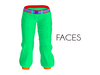 Faces space biker pants with belt