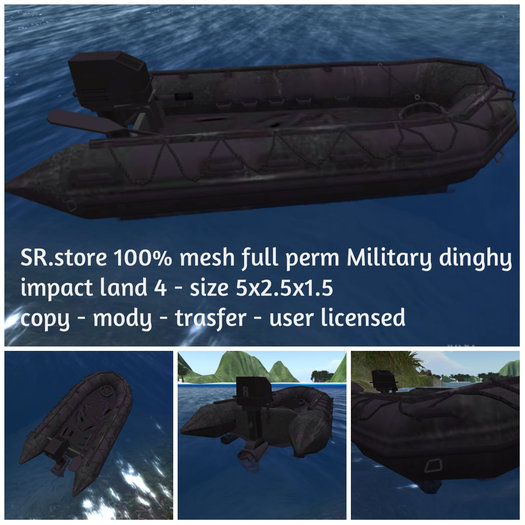 SR.store 100% mesh full perm Military dinghy