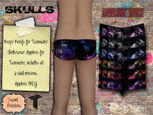 < SP > Boxer Briefs for Tweenster Girls - SKULLS