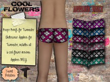 < SP > Boxer Briefs for Tweenster Girls - COOL FLOWERS