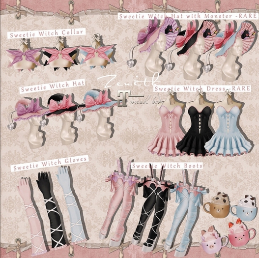 =Zenith=Sweetie Witch Hat (Rose)