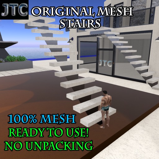 JTC MESH STAIRS - CONCRETE STEPS v1