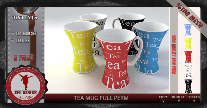 Tea Mug Full Permission EFE DESIGN / Gift