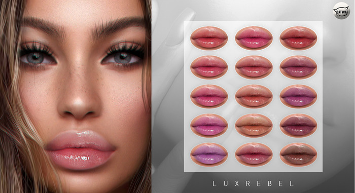 LUXREBEL - Rose Glossy Lipstick (Catwa)
