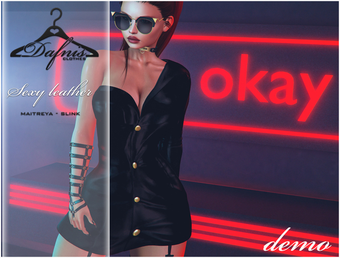 *dafnis dress leather red exclusive