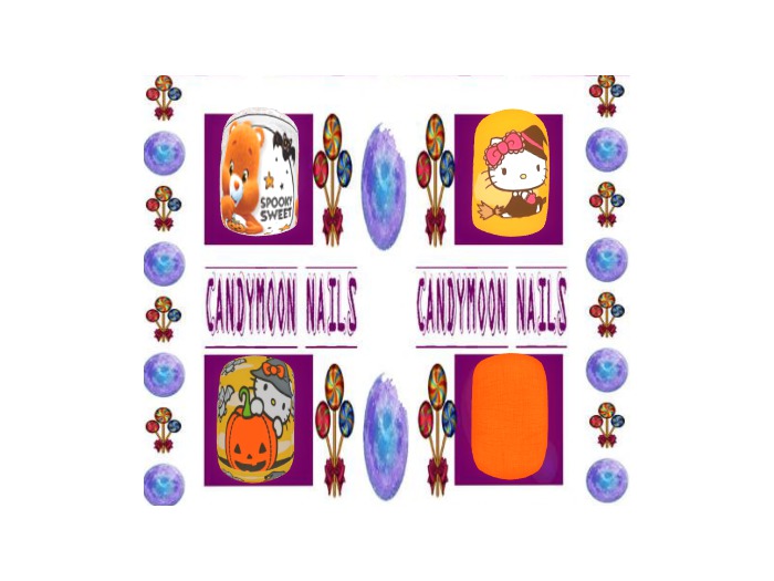 *MC*Halloween Kitty Nails Set 1