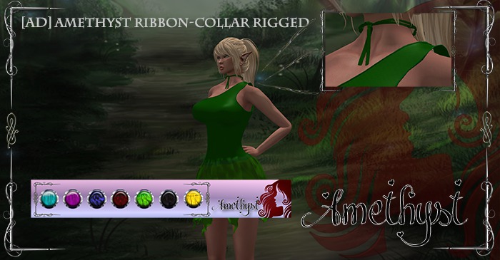 [AD] Amethyst Ribbon-Collar Rigged