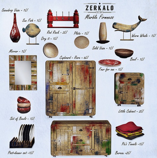 [ zerkalo ] Marble Firmness - Post-dinner set