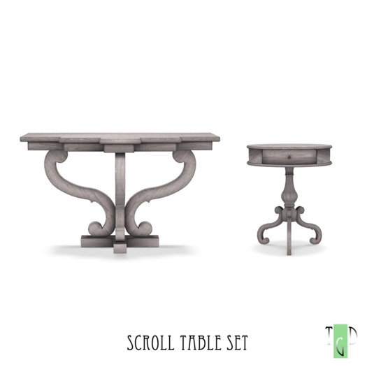 ~The Green Door~ Scroll Table Set