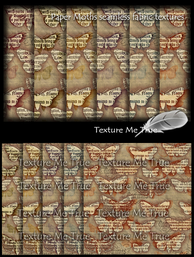TMT Paper Moths seamless fabric textures