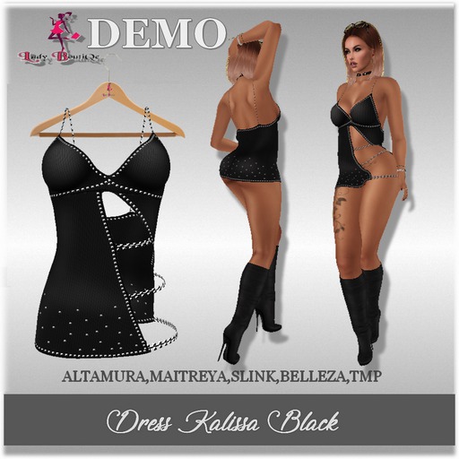 PROMO! Dress Kalissa Black BOX DEMO