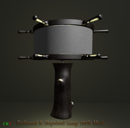 SINSations Designs_Fishing Daze_ShipWheel Lamp