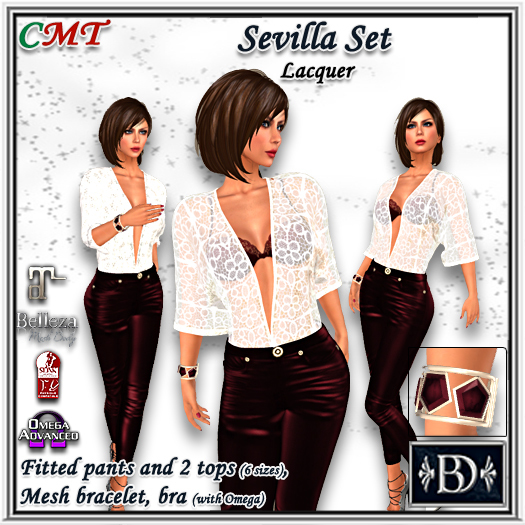 < BD > Sevilla Set Lacquer Red