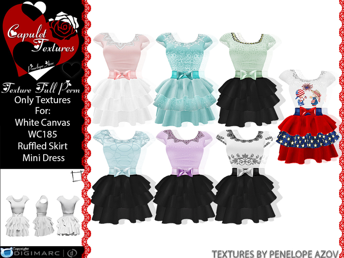 *Capulet Textures_WhiteCanvas - WC185 - Pack