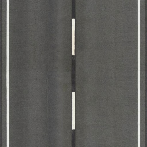 Seamless Two-Lane Paved Road Texture