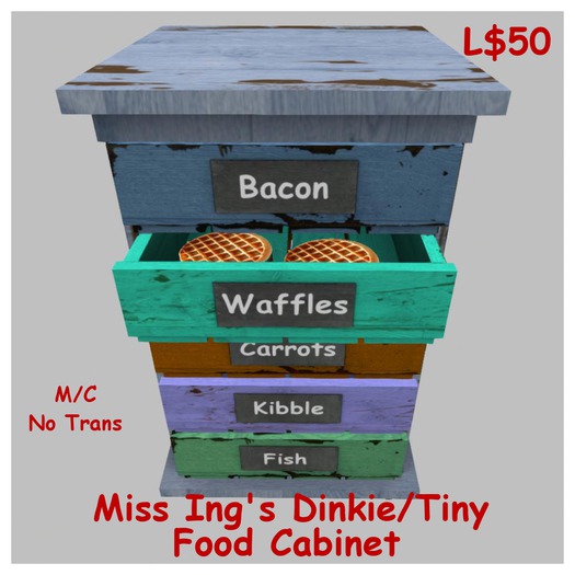 Miss Ing's Dinkie Tiny Food Cabinet Boxed
