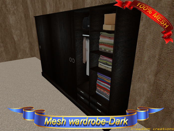Wardrobe(dark)(ADD)(BOX)-Freedom creations