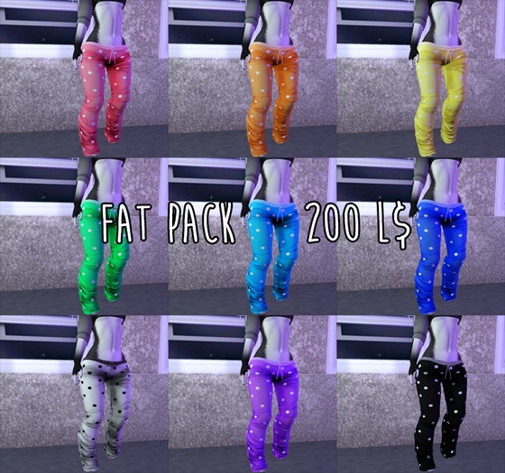 Jammie Bottoms - Polkadots Fat Pack