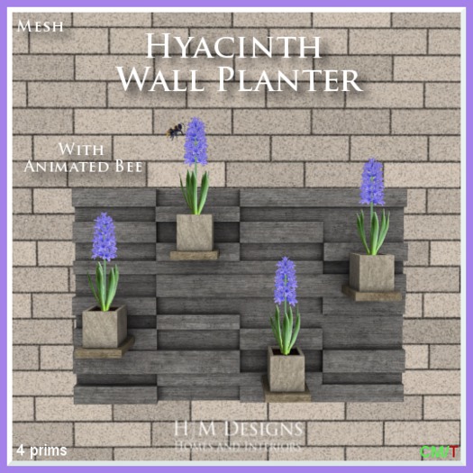 Hyacinth Wall Planter Boxed