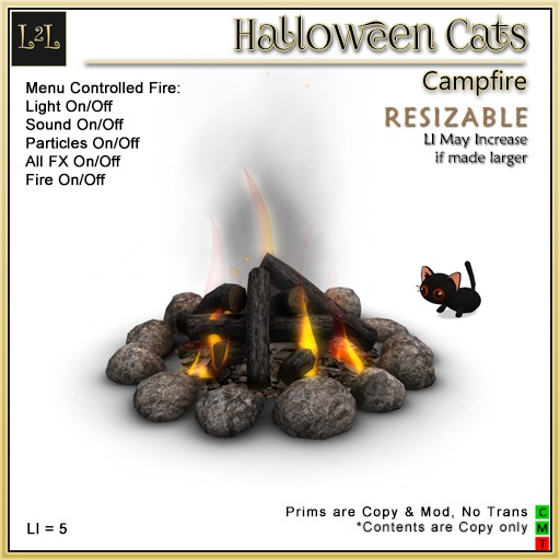 L2L Halloween Cats - Campfire