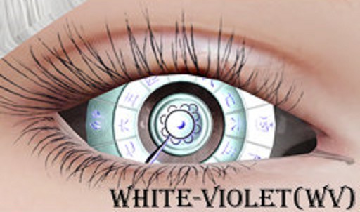 *N*J-Clock Eye Lenz #Wv<box> (WHITE-VIOLET)