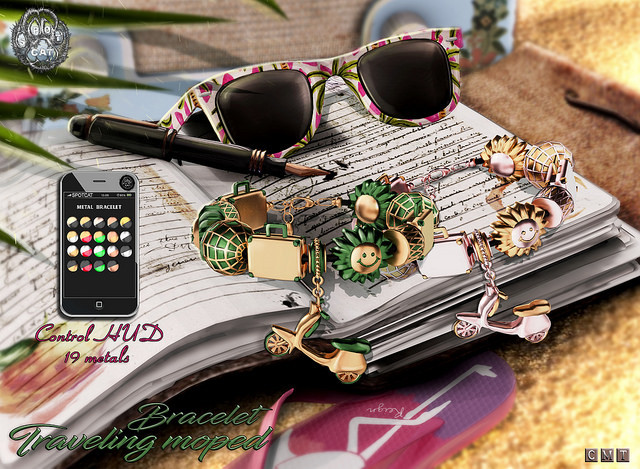 ... SpotCat ... Traveling moped - Bracelet
