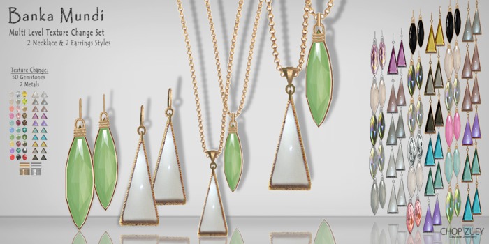 Banka Mundi - Necklace Earrings TxChnge Set by Chop Zuey Couture Jewellery