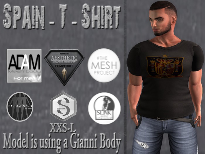 Spain - Men's Grey T-Shirt