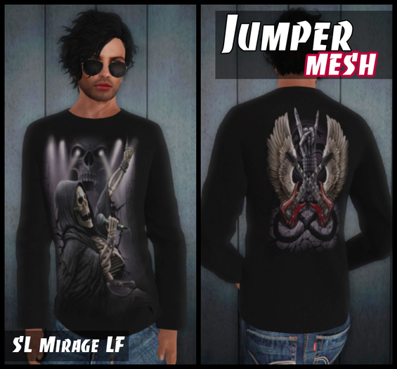 MESH Mens Sweater ROCK 4EVER