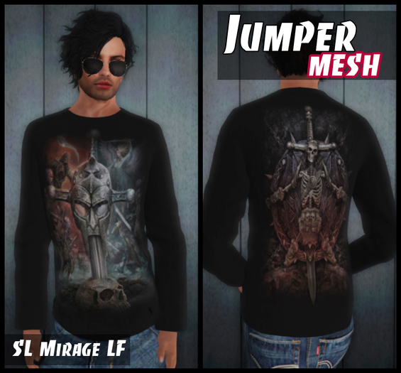 MESH Mens Sweater APOCALYPSE