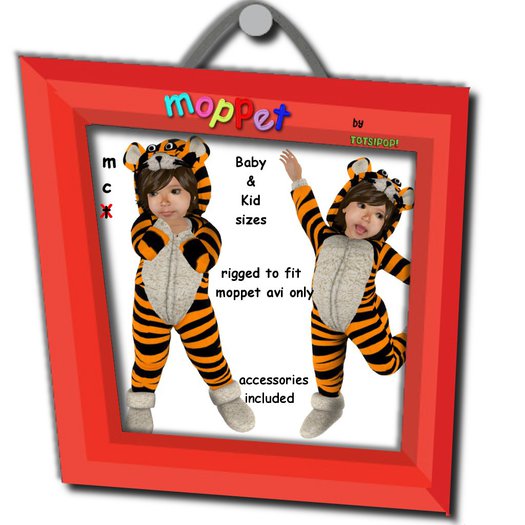 Moppet Tiger Costume Set