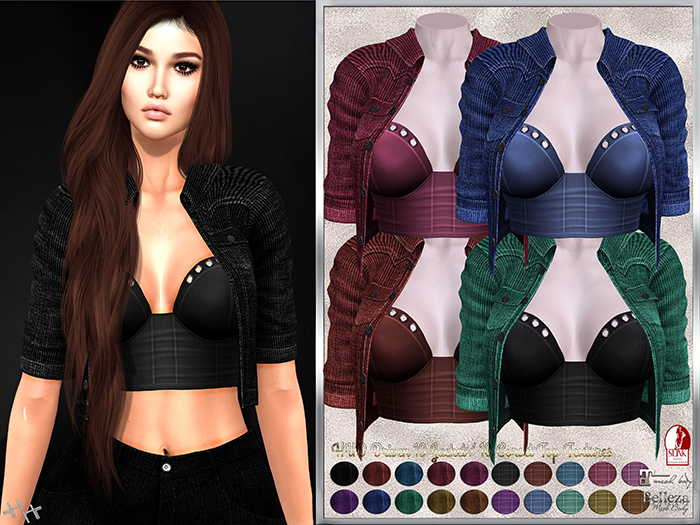 [hh] Kitty Corduroy Jacket and Corset Top