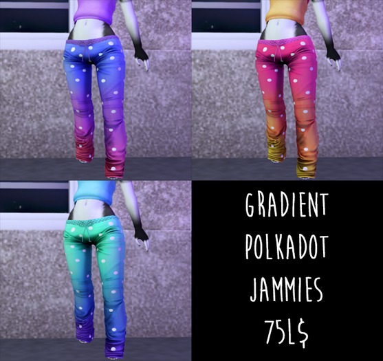 Jammie Bottoms - Polkadots Gradients Fatpack
