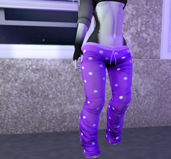 Jammie Bottoms - Purple Polkadots