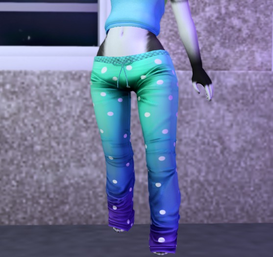 Jammie Bottoms - Gradient G/B/P Polkadots