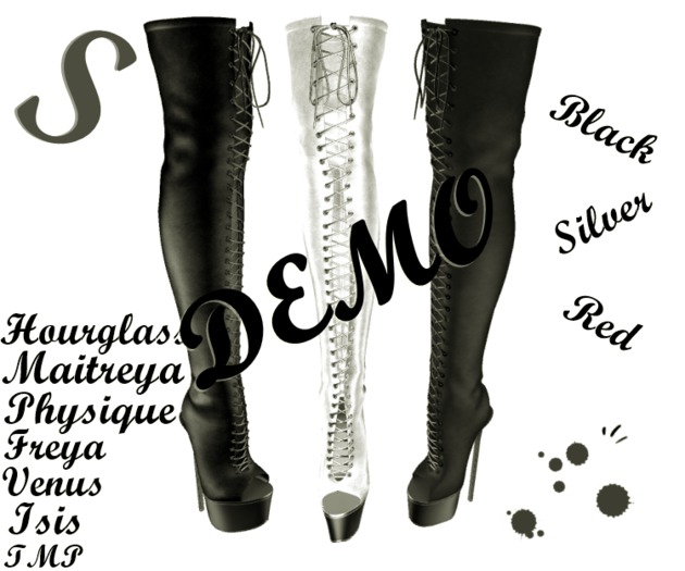 Boots Black-Red-Silver DEMO
