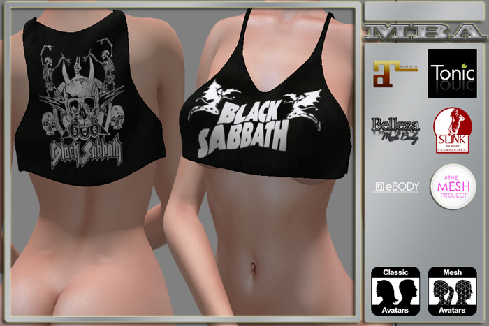 *MBA* Black Sabbath Top (wear to unpack)