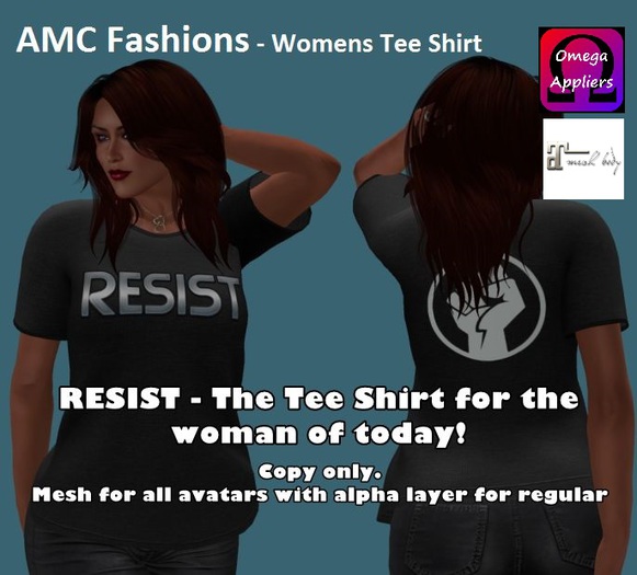 AMC Tee Shirt - Resist (Black)