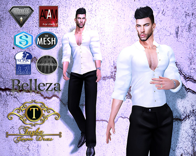 **Tugba**Kevin Male Suit WHITE DEMO
