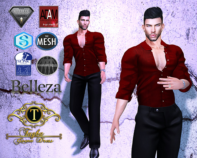 **Tugba**Kevin Male Suit RED