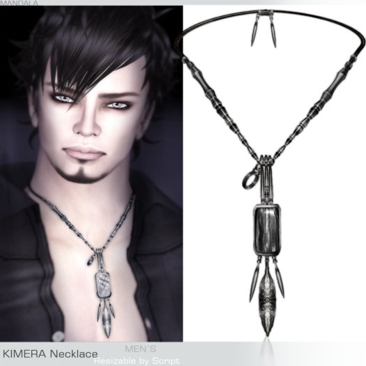 [MANDALA] KIMERA Necklace /Black /MALE