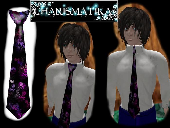 *Charismatika* Bound- Necktie - Too Many Skulls